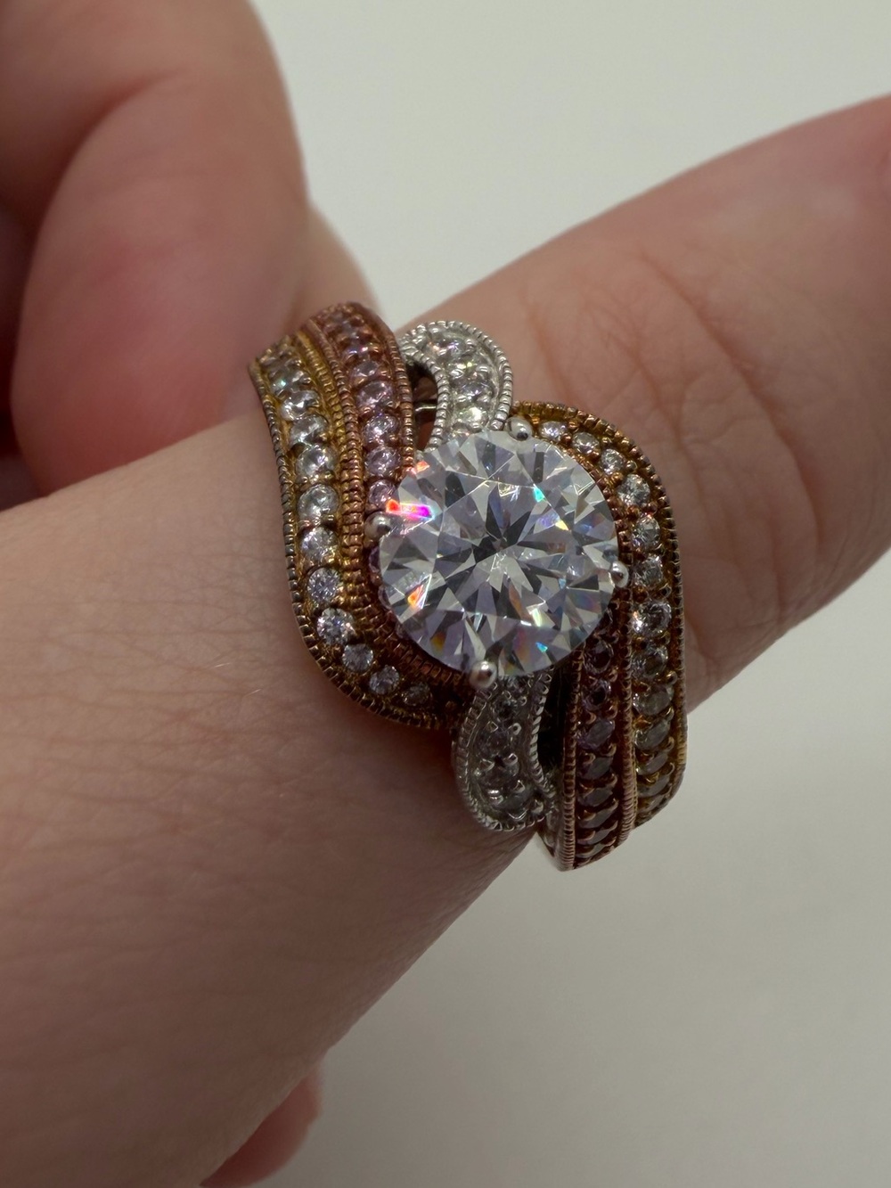 Vanna K CZ sterling ring size 9